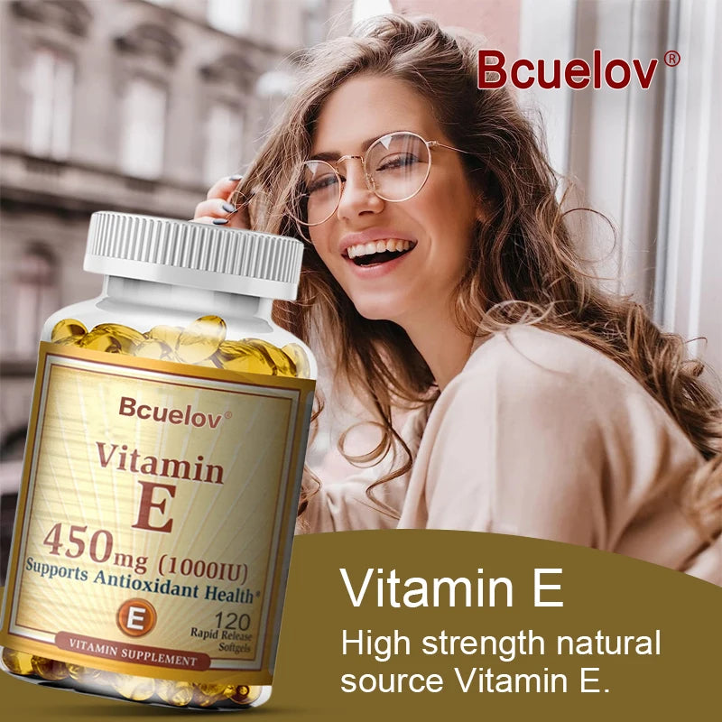 Cápsulas de suplementos de vitamina E