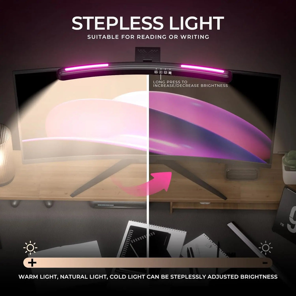 Monitor Light Bar - Straight and Curved Options