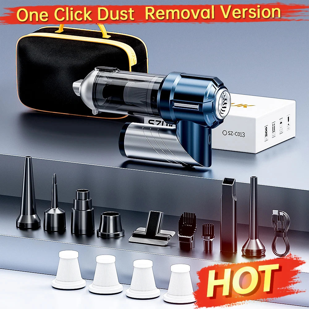 SZUK Car Vacuum Cleaner  Wireless Cleaner Handheld  Mini Vacuum Cleaner Cordless Strong Suction Cleaning Machine Robot Vacuum 