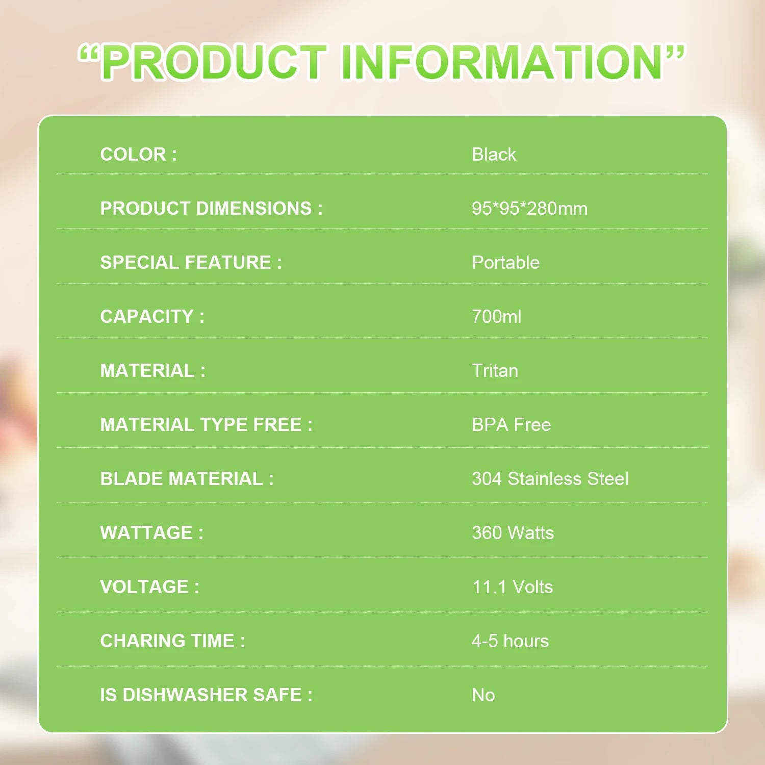 Electric Portable Juicer Fresh Fruit Mixer 700ML Multifunctional USB Rechargeable Shakes Smoothie Blender Outdoor Mixing Cup 