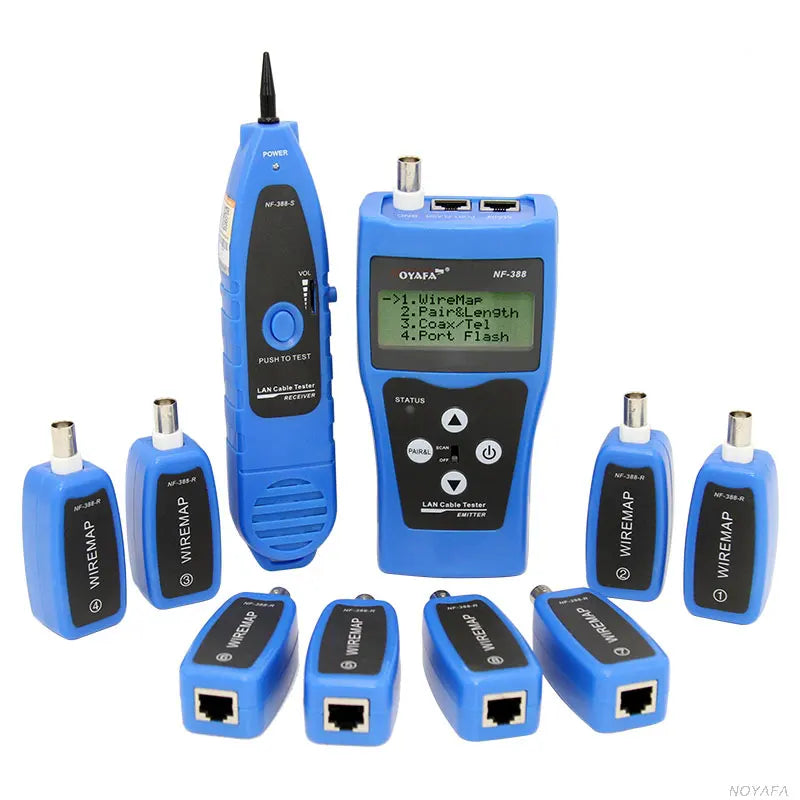 NF-388 Cable Tester with 8 Remote Identifiers