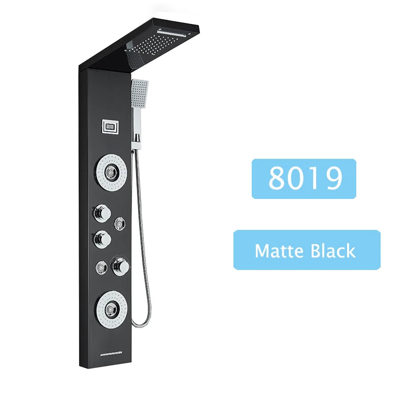 LED Shower Panel Massage Jet Shower System