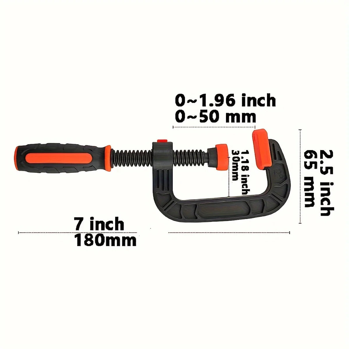 Two-Piece Seven-Inch Spring Clamp Set