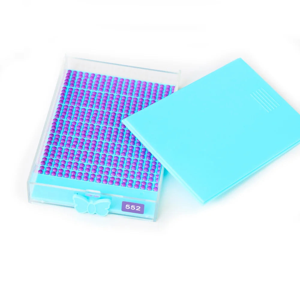 Tava pentru pictură cu diamante cu capac — 10 × 7 × 1.8 cm