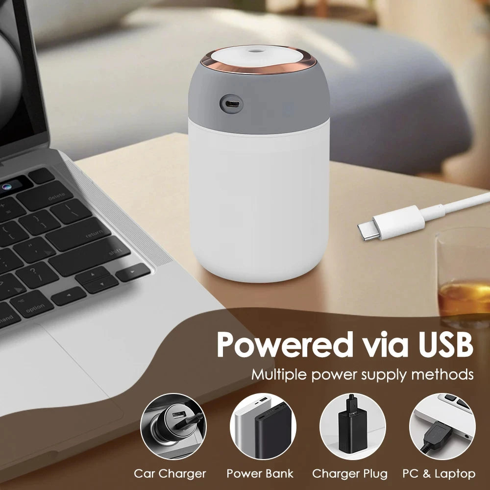 USB Humidifier with Colour Night Light
