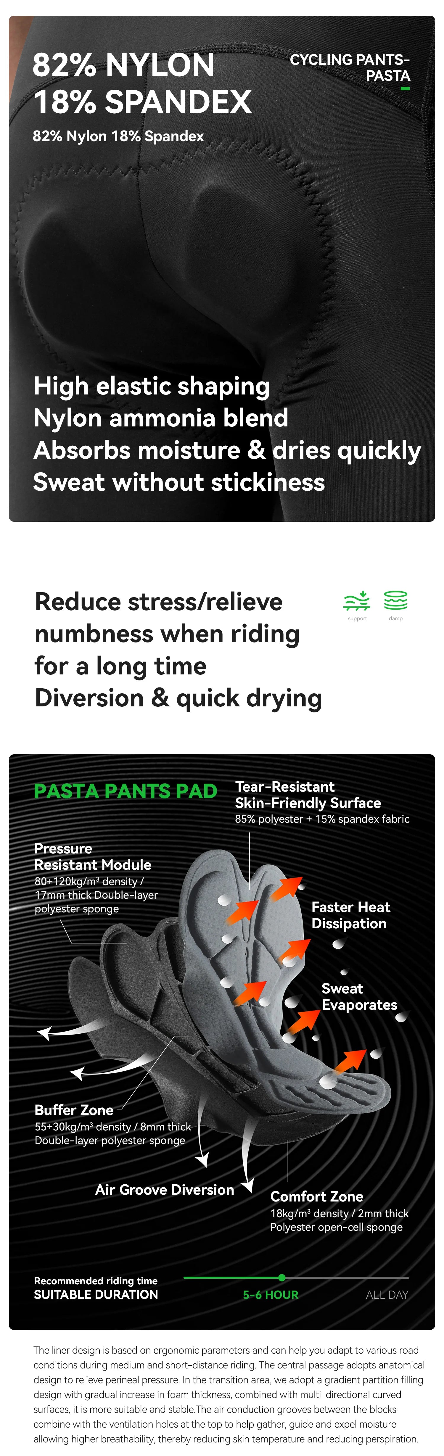 Men’s Cycling Shorts Breathable Stretch MTB Riding Shorts