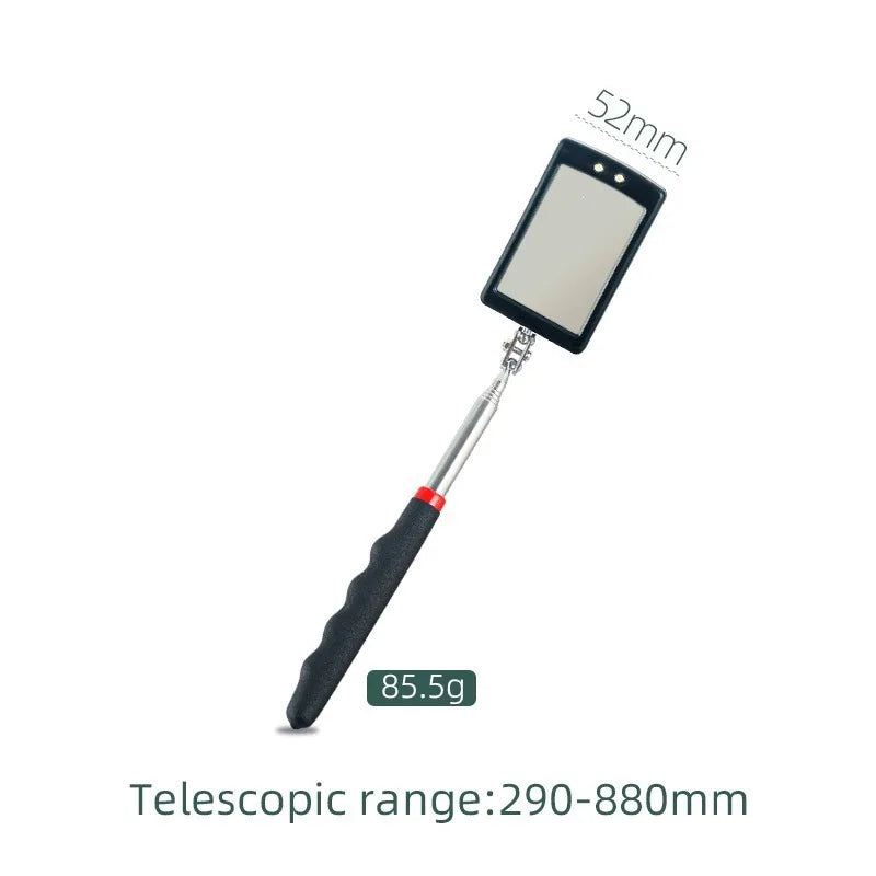 Espejo de inspección telescópico con LED