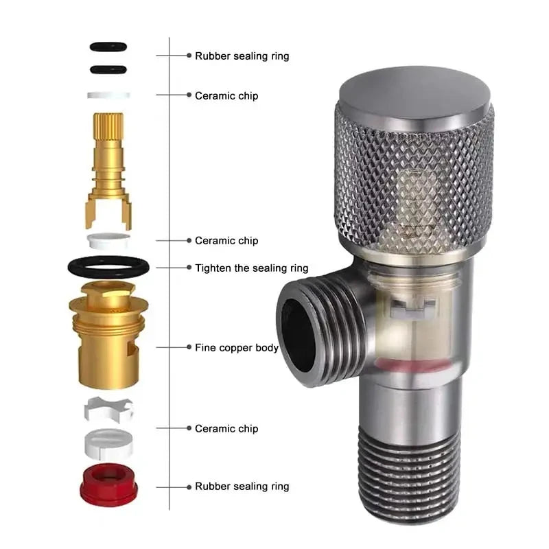 G1/2 Brass Angle Stop Valve