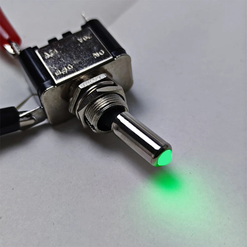 Interruptor basculante LED de 12 V, com escolha da cor do indicador