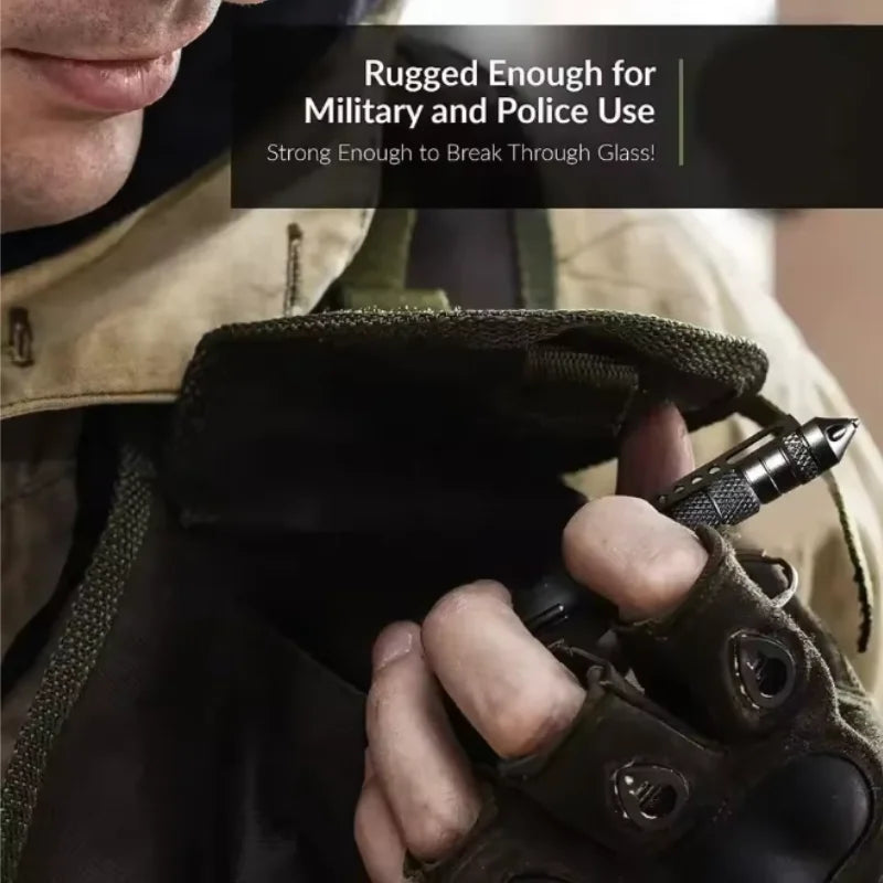 Tactical Survival Pen with Glass Breaker and Anti-Slip Grip