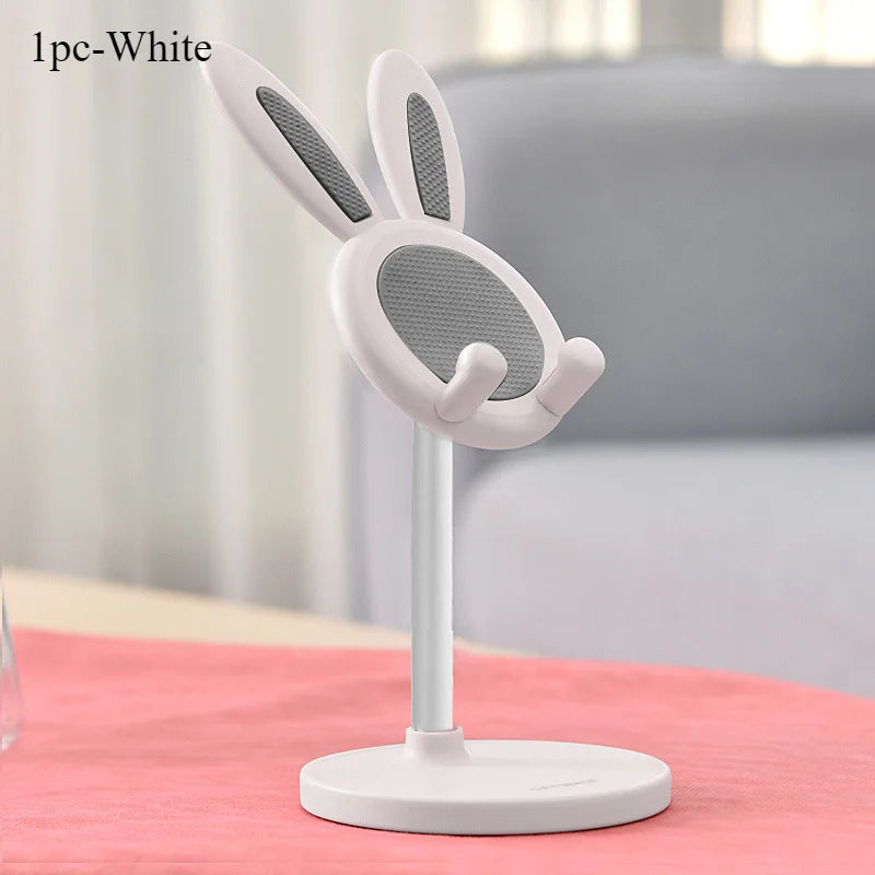 The cute Rabbit mobile phone stand desktop can lift and adjust the desktop phone accessories  phone stand  phone grip 