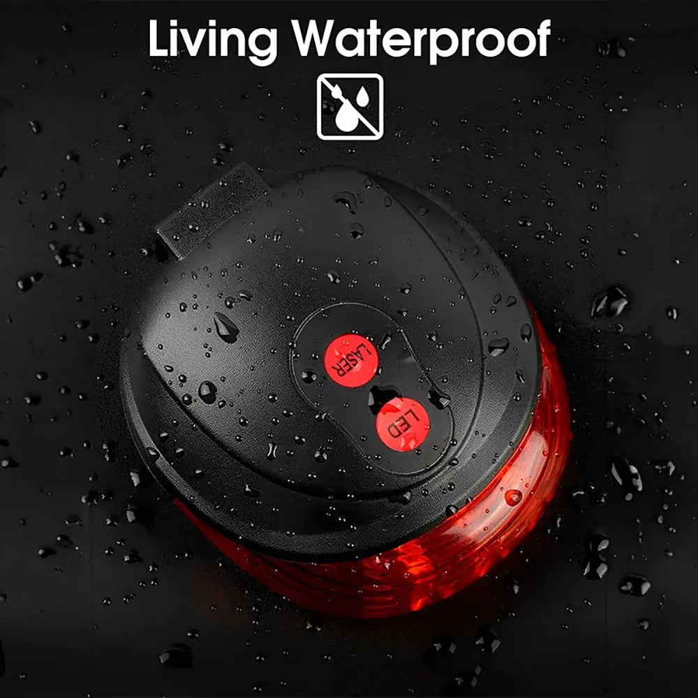 cykel baglygte med lasermarkører
