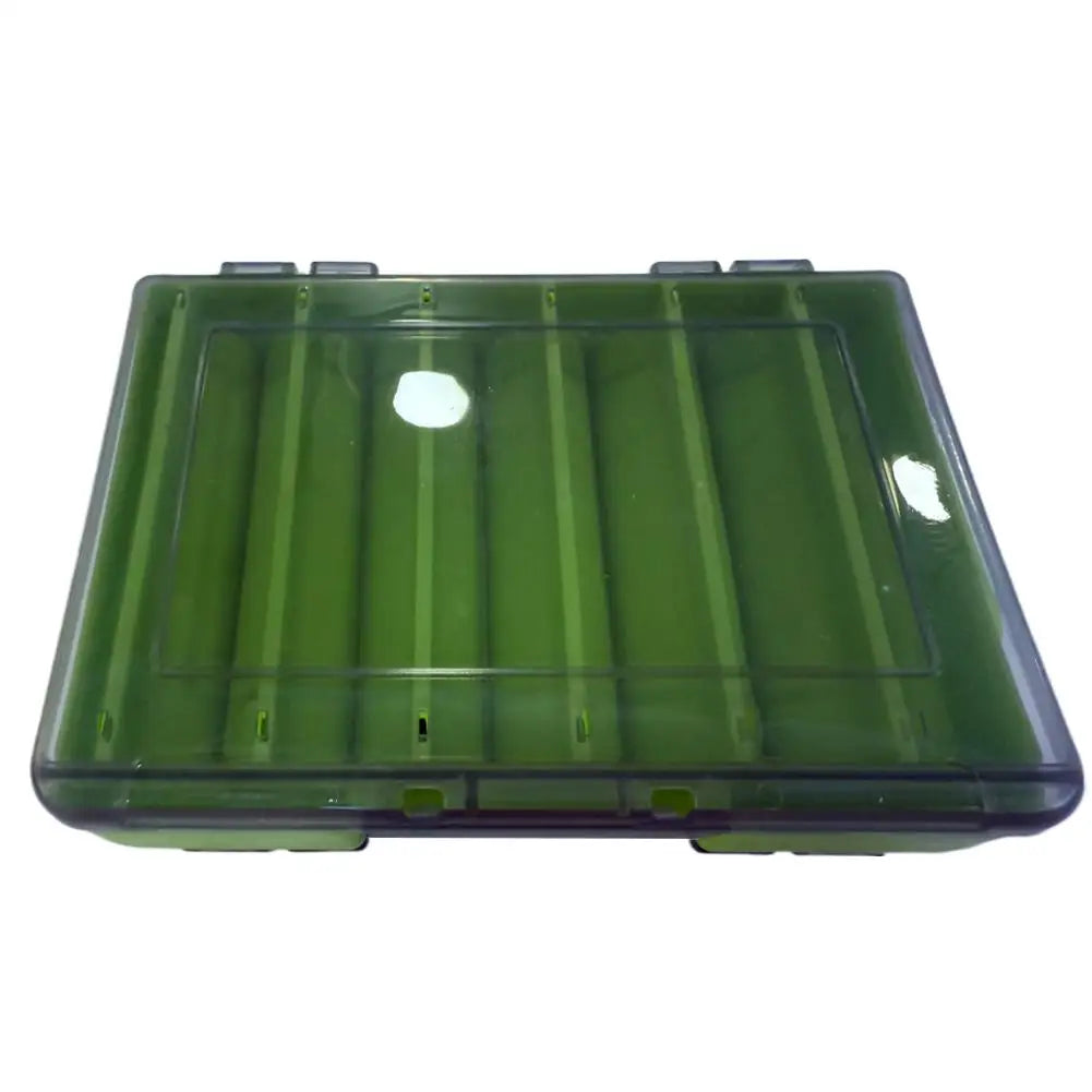 Double-Sided Fishing Tackle Box for Hooks, Lures and Baits