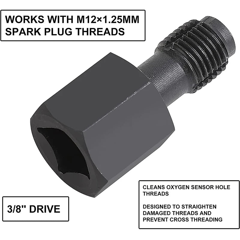 5pcs Oxygen Sensor Socket Wrench Kit for O2 Removal & Thread Repair