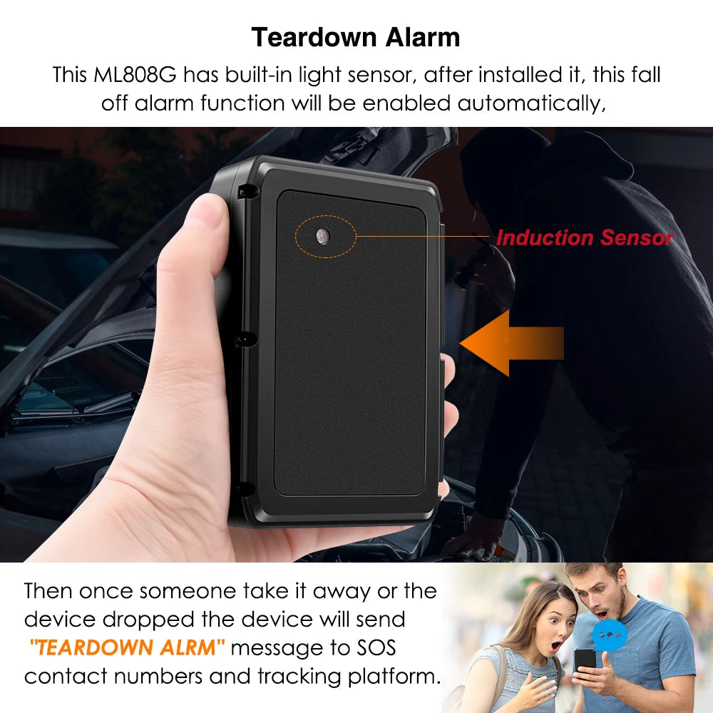 4G MiCODUS GNSS Locator ML808G 10000Mah Magnet Asset GPS Tracker Vehicle Waterproof Geo-fence Lifetime Free APP