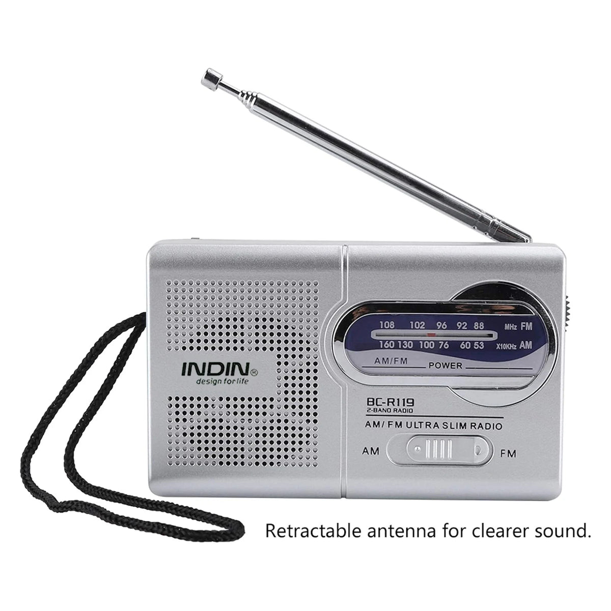 Φορητό Ραδιόφωνο AM/FM με θύρα ακουστικών
