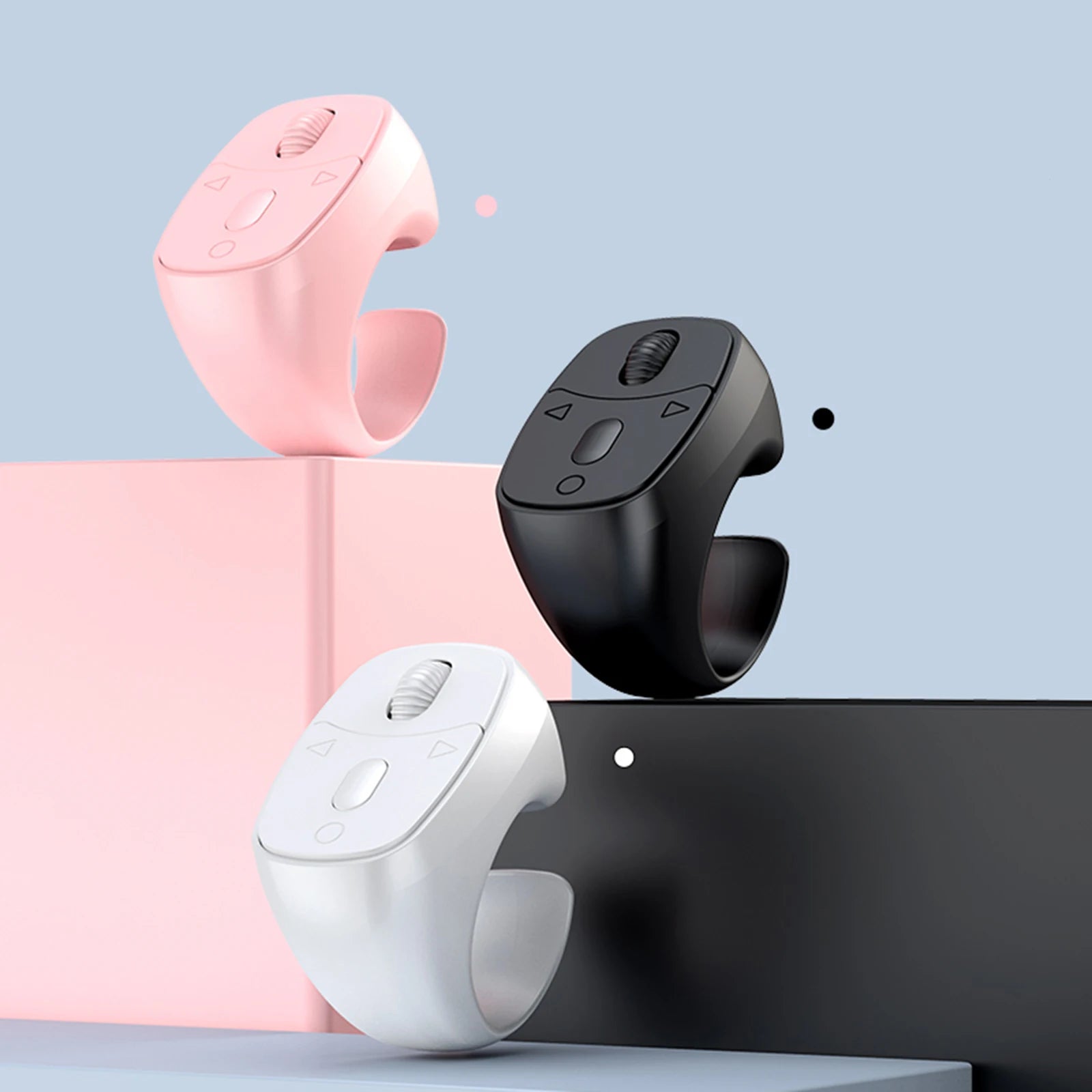 Télécommande bague Bluetooth 5.3 avec défilement et déclencheur d'appareil photo