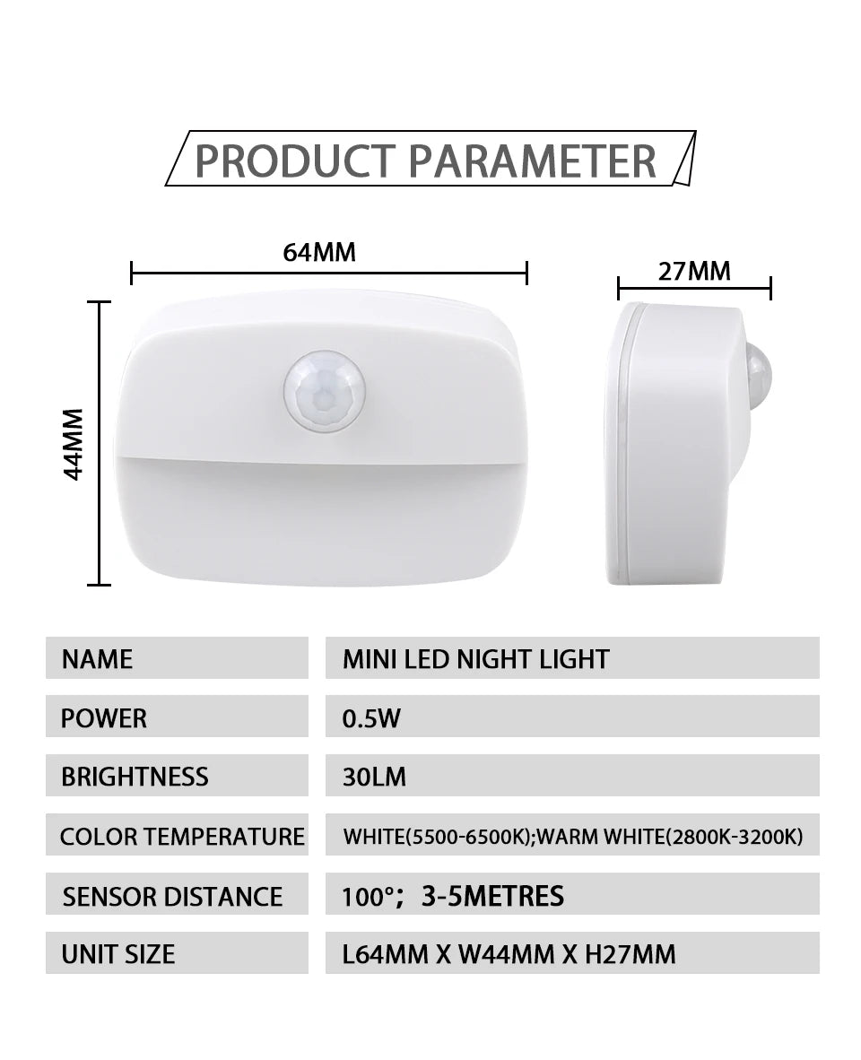 Battery Motion-Sensor Night Lights - Multipacks
