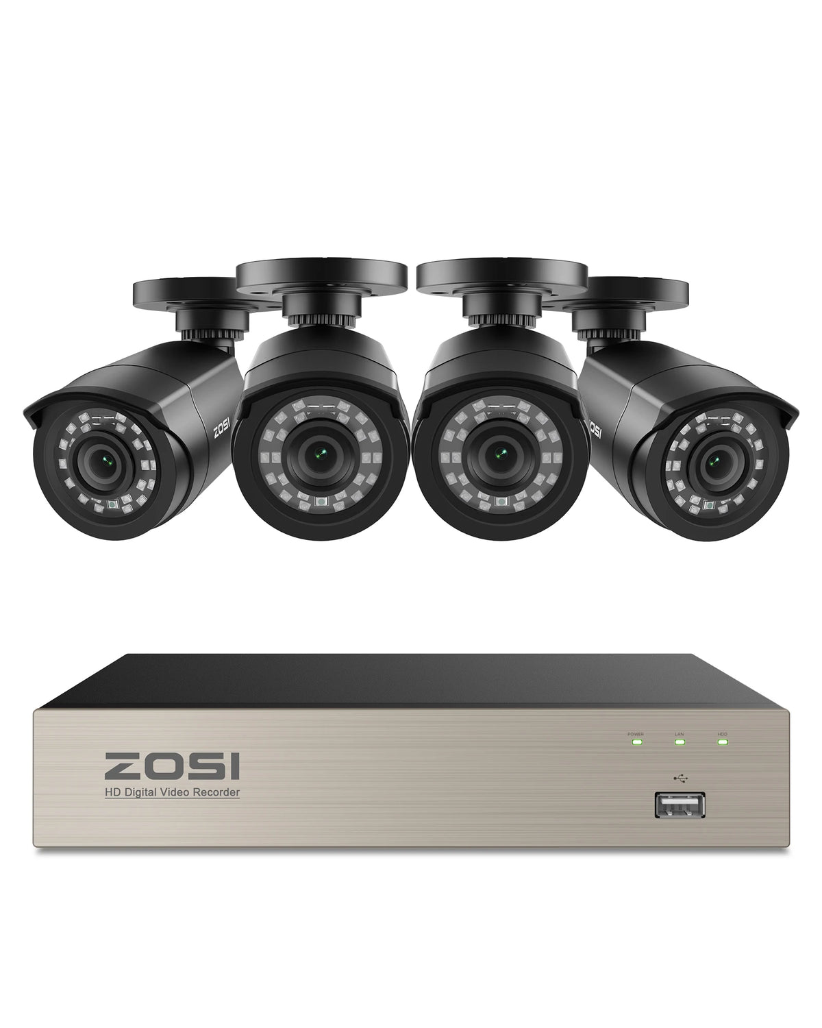 8CH 1080P Wired Security Camera System DVR Kit