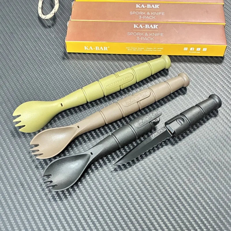 Mini Cutlery Set Foldable Fork Spoon Knife Combo