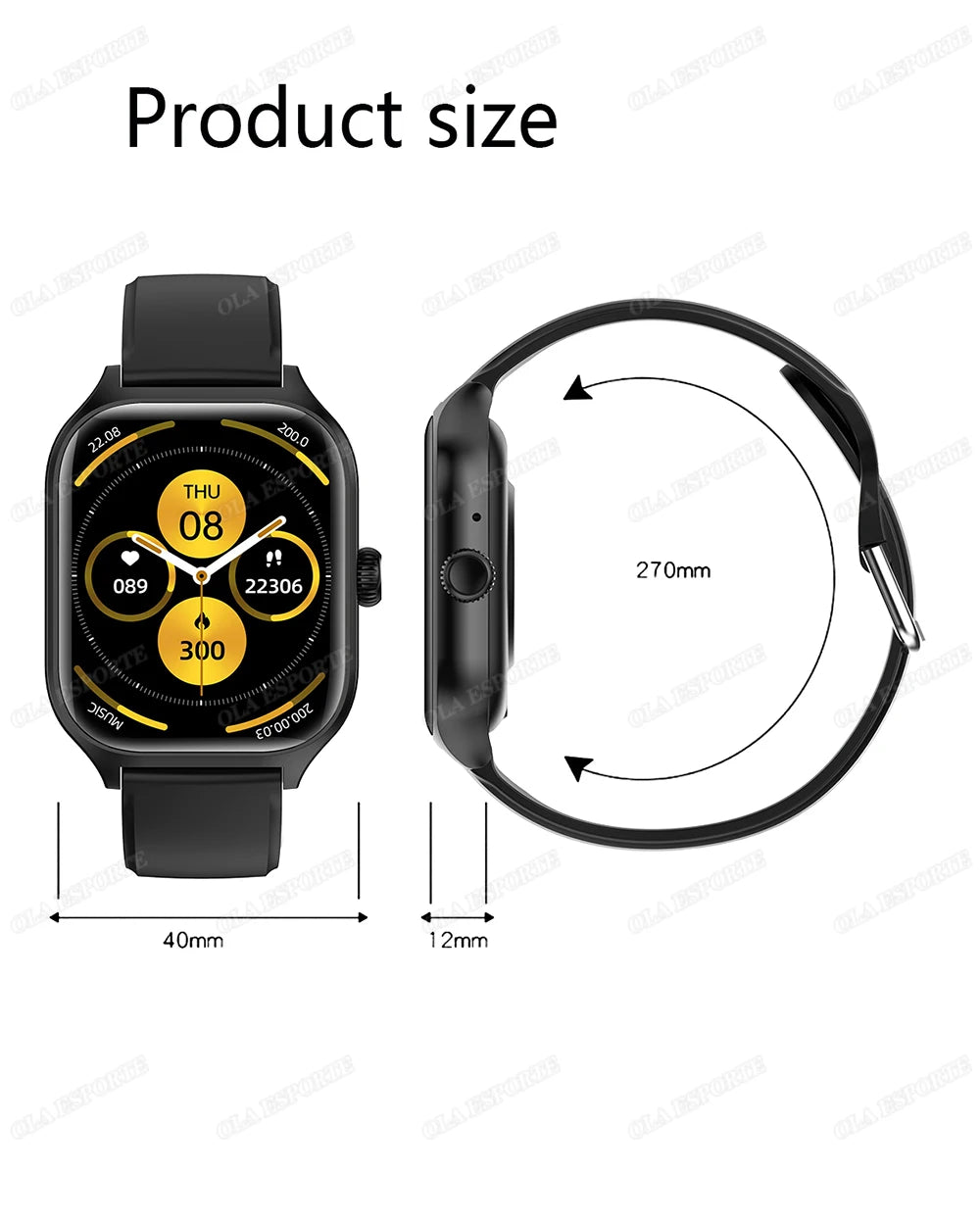 Ceas inteligent cu apelare Bluetooth de 2,01 inch cu urmărire a activității