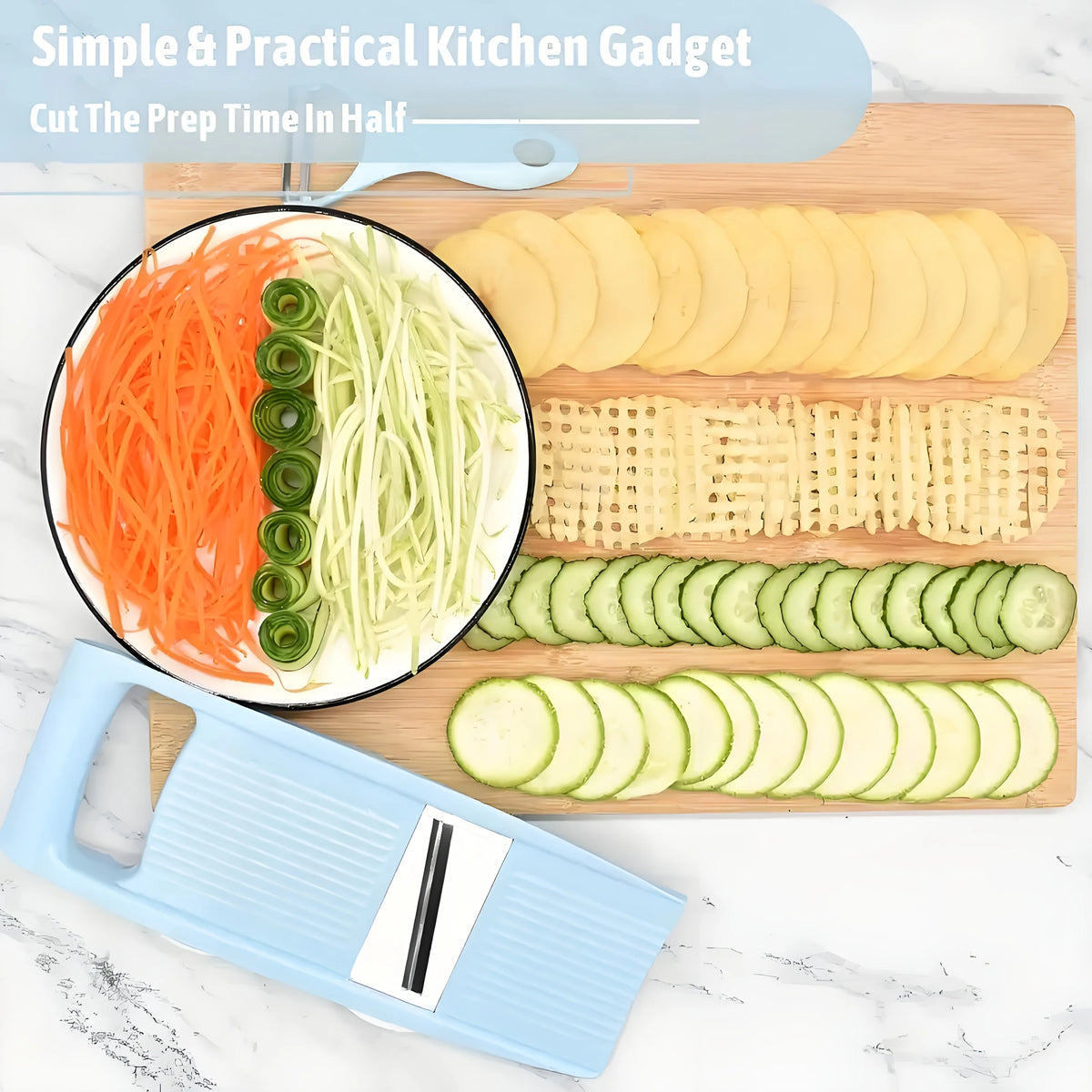 Five-in-One Manual Vegetable Slicer Set