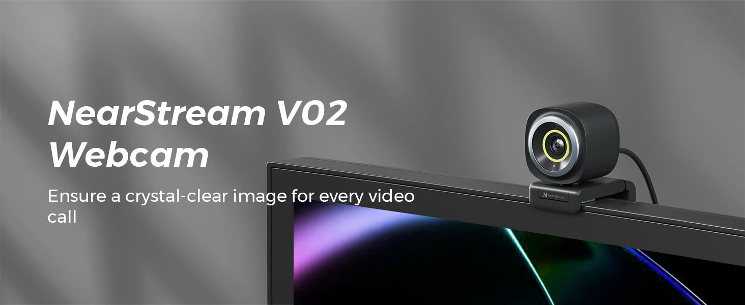 NearStream Webcam USB 1080P 60FPS con microfono AI a cancellazione del rumore