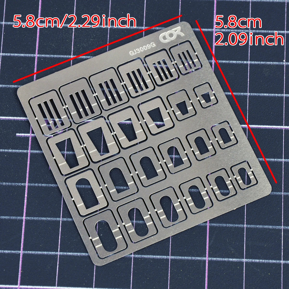 Scale Model Scribing and Engraving Template