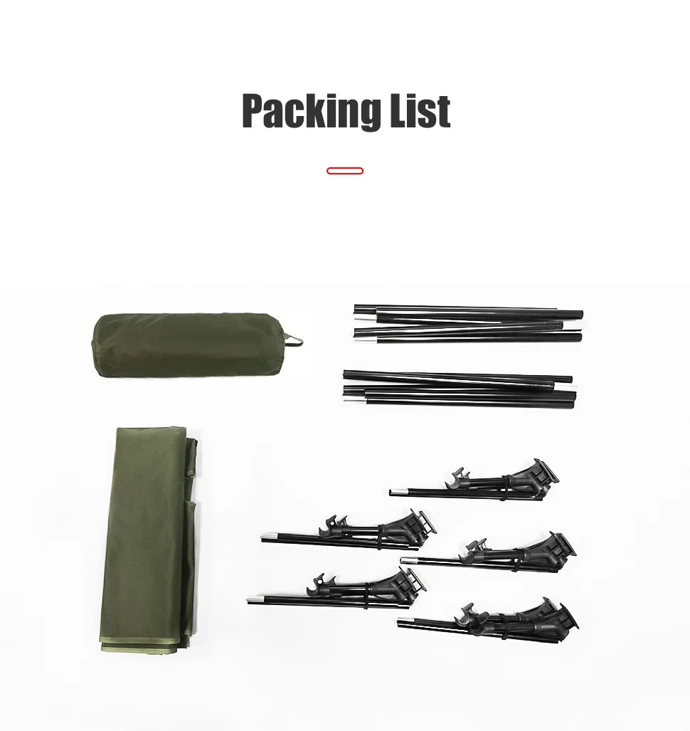 Camping Cot Folding Bed for Travel, Hiking, and Camping