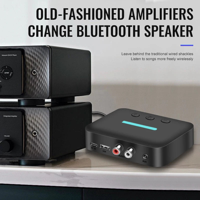 T88 Bluetooth Audio Receiver with AUX and RCA