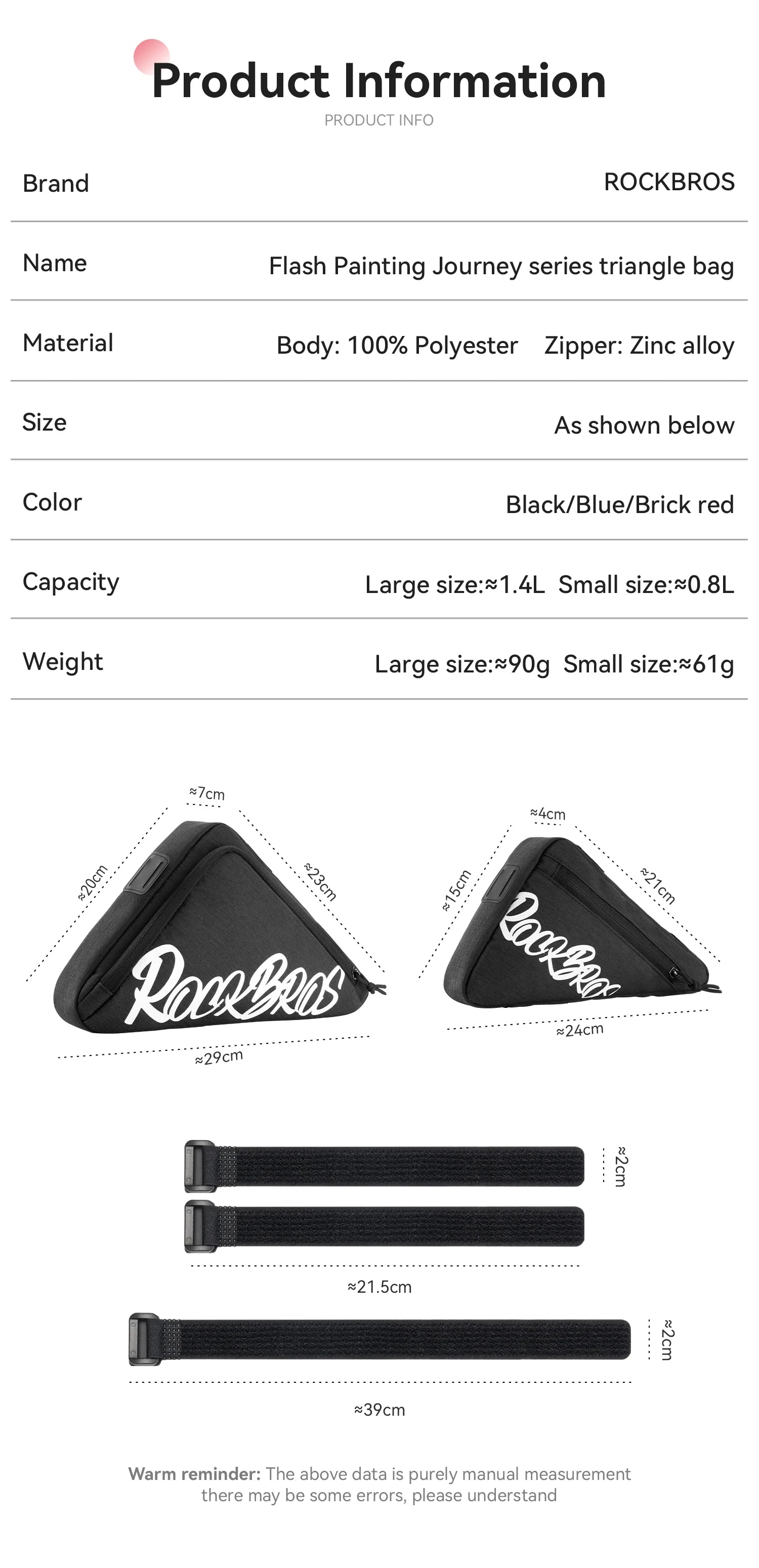 Waterproof Bicycle Top Tube Bag for Cycling Essentials