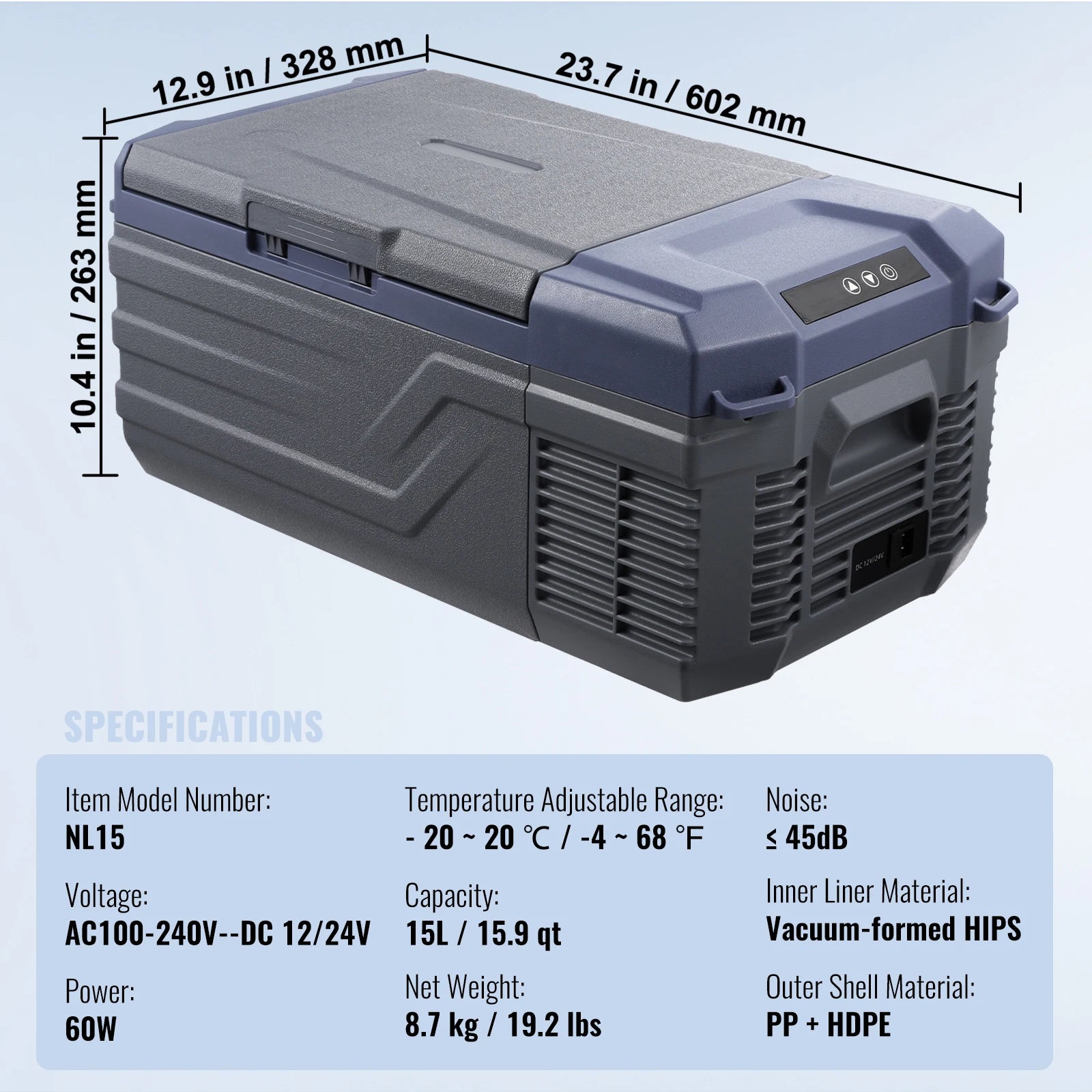 SucceBuy 8L to 75L Car Refrigerator Fridge Portable Icebox Single&Dual Zone with Blue Tooth Adjustable for Outdoor Camping RV