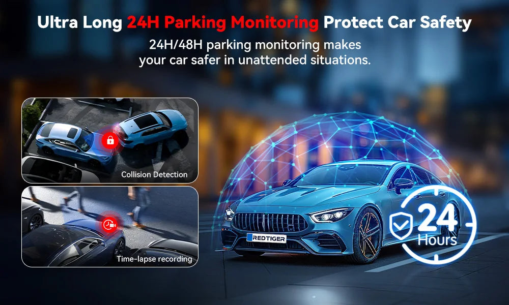 4K Front Dash Camera with GPS, WiFi, Night Vision