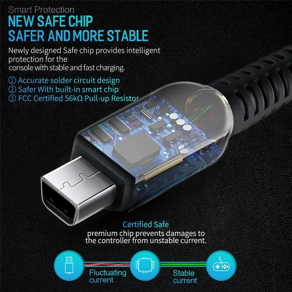 USB-C-latauskaapeli yhteensopiville Nintendon käsikonsoleille