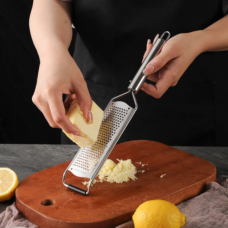 304 Stainless Steel Tube Handle Cheese Grater Lemon Grater Shredder Kitchen Cheese Grater Kitchen Gadgets 