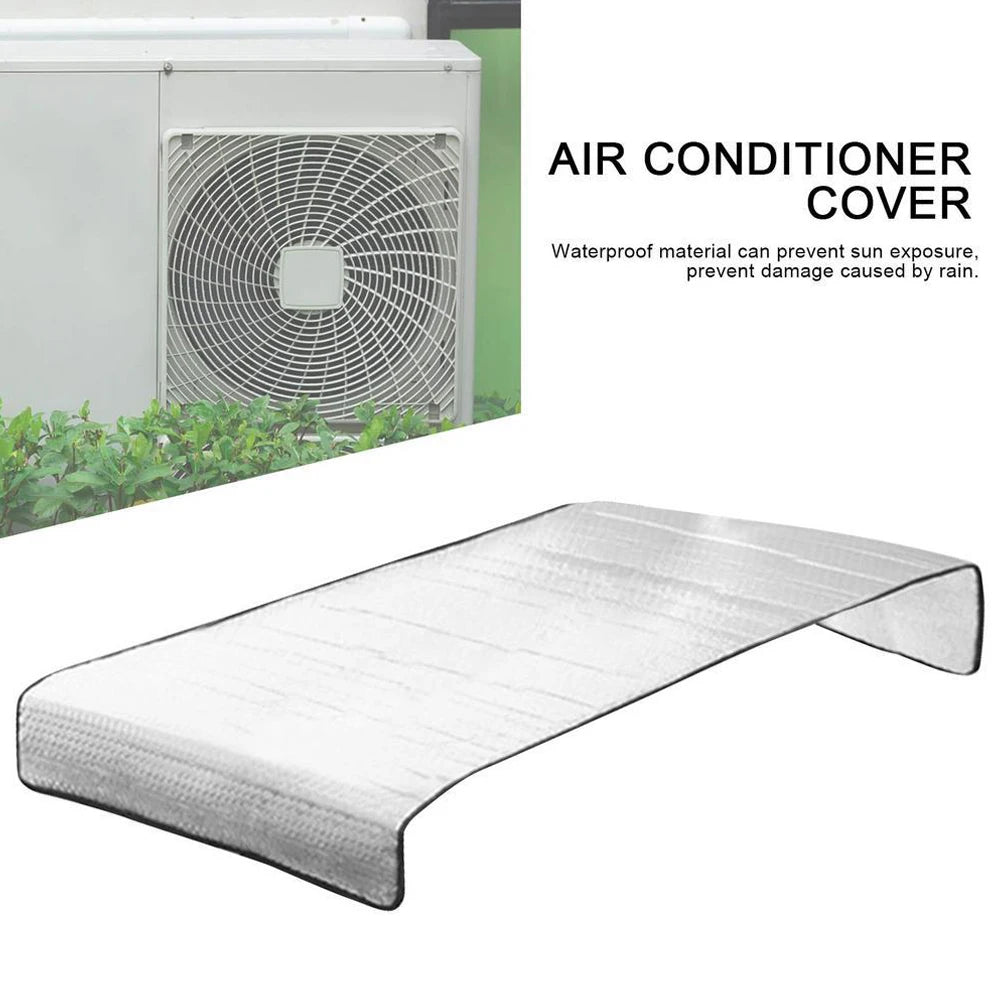 46x95CM Air Conditioning Cover Outdoor Sun Rainproof Anti-Dust Anti-Snow Cleaning Cover Home Air Conditioner Keep Cleaning Tool 