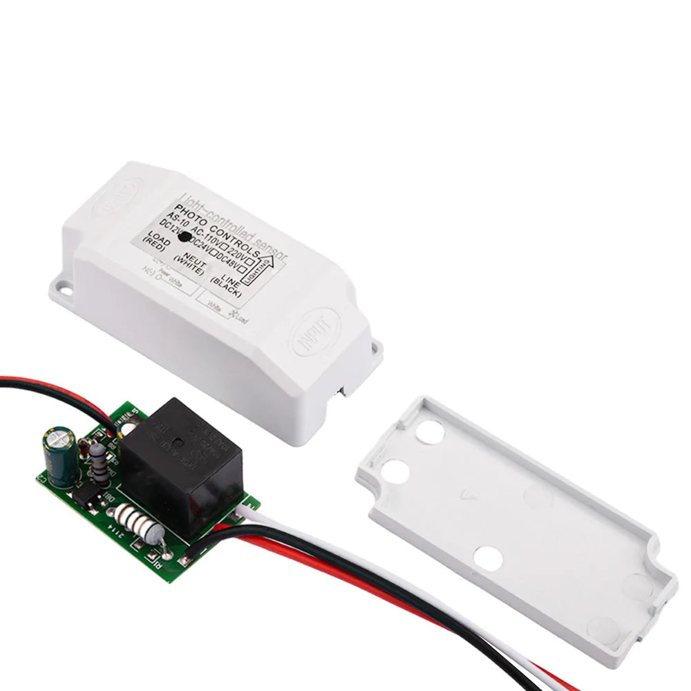 AC110V~220V fotóelektromos érzékelő utca/LED automata kapcsoló, nagy érzékenységű vízálló érzékelő modul, fotocella kapcsoló