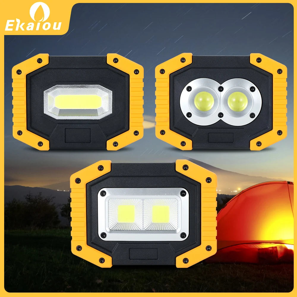 Portable LED Work Light with Battery Options