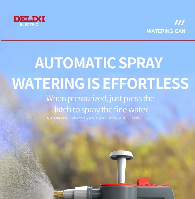 Hand Pump Sprayer,2L Handed Multi-Purpose Pressure Garden Sprayer,Safety Valve Adjustable Nozzle,for Lawn Garden DELIXI ELECTRIC
