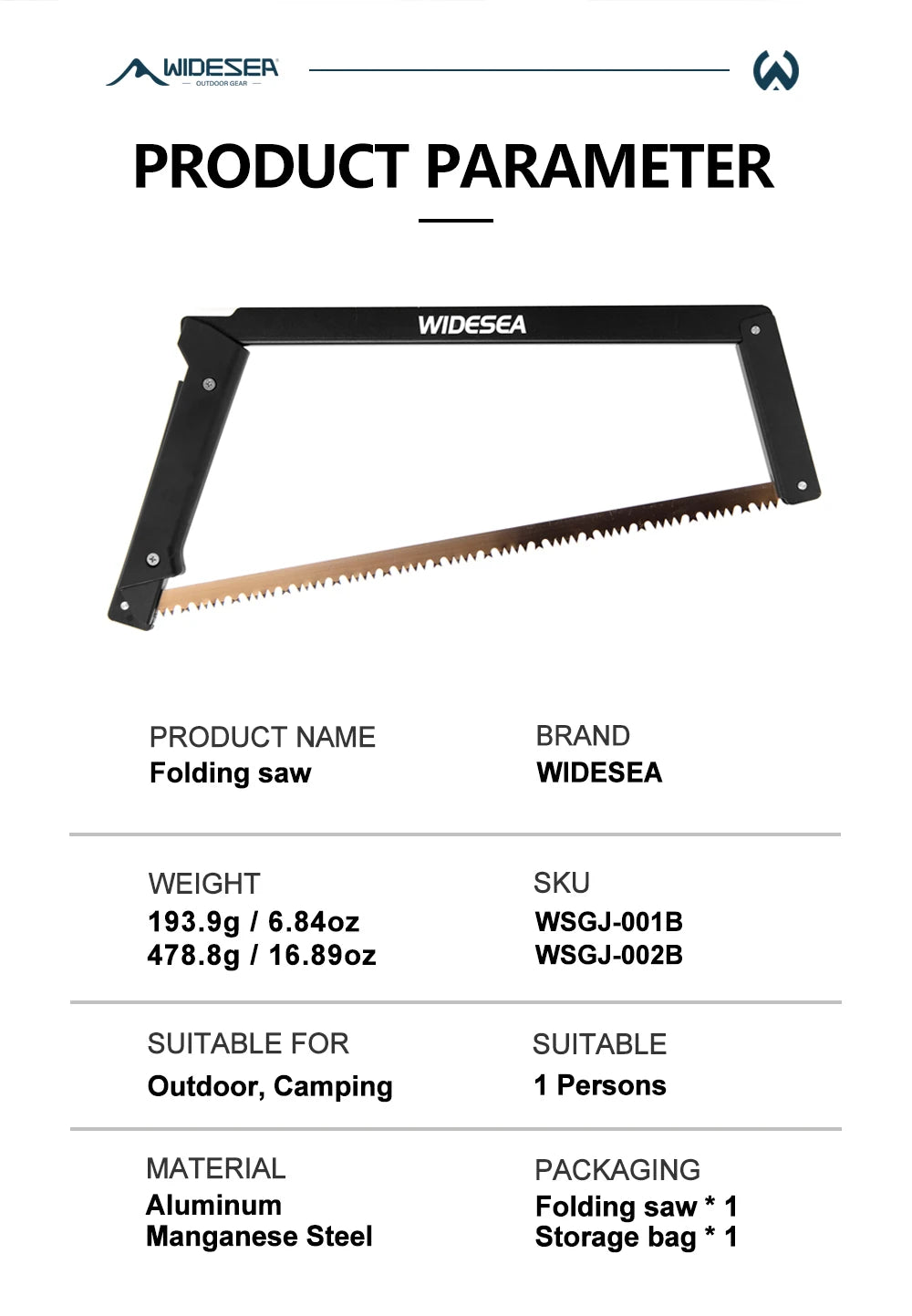 Folding Hand Saw for Camping and Tree Pruning