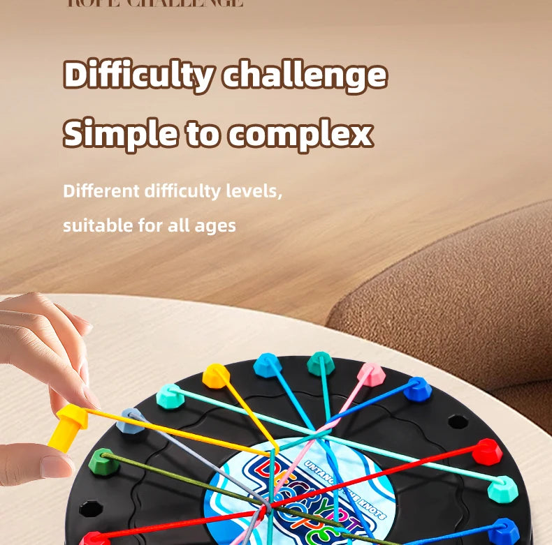 2025 New Rope Breaking Battle Challenge Puzzle Toy Knot Toy Children's Rope Decoding Game Logic Training 