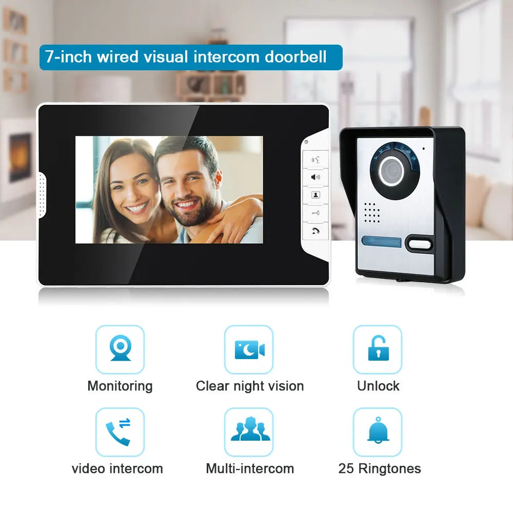 Video Door Intercom Entry System Kit for Secure Home Entry