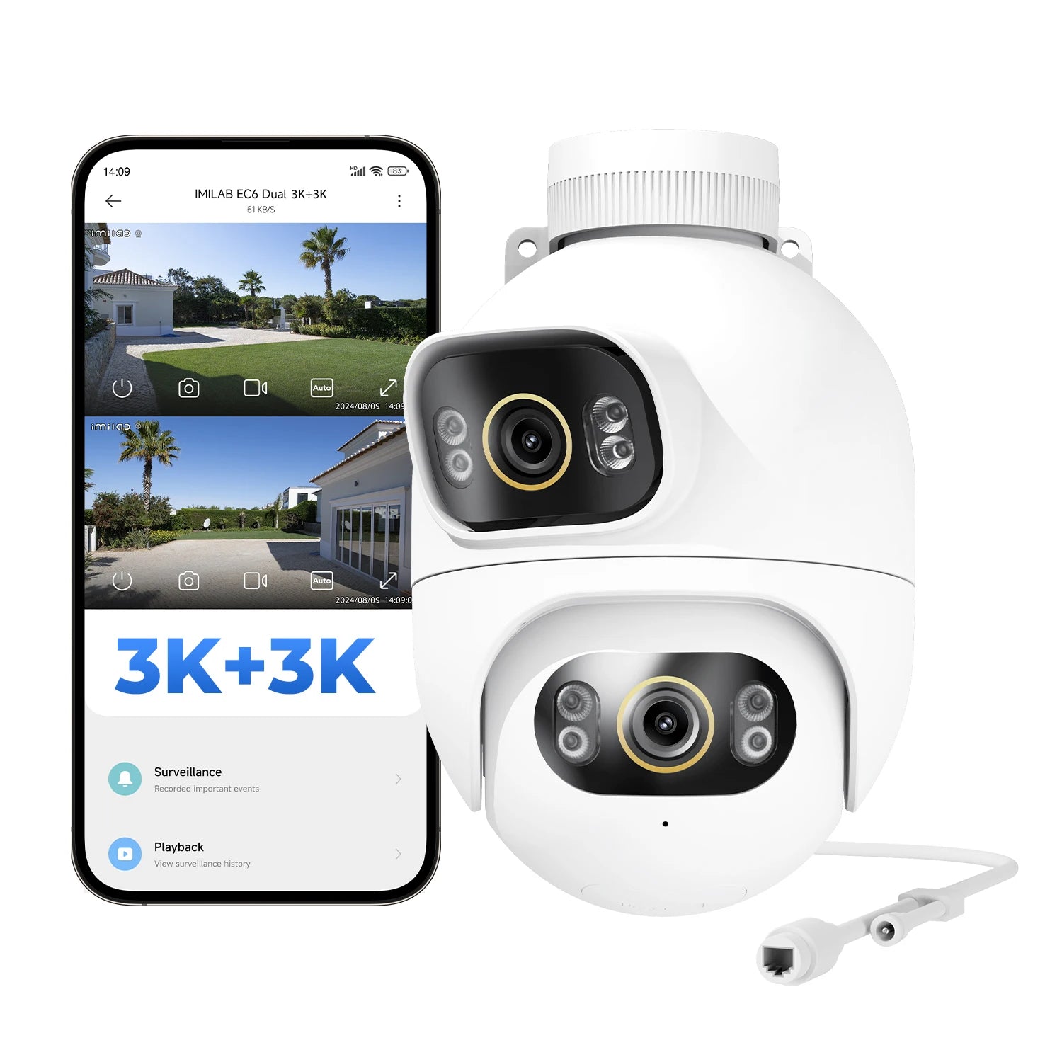 IMILAB EC6 Dual 10MP Outdoor WiFi Security Camera