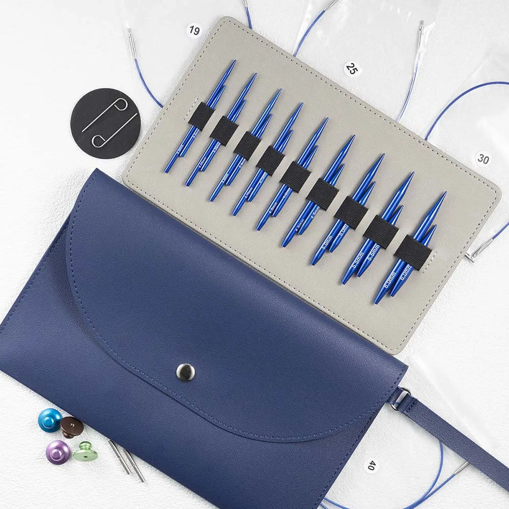Interchangeable Circular Knitting Set, Nine Sizes