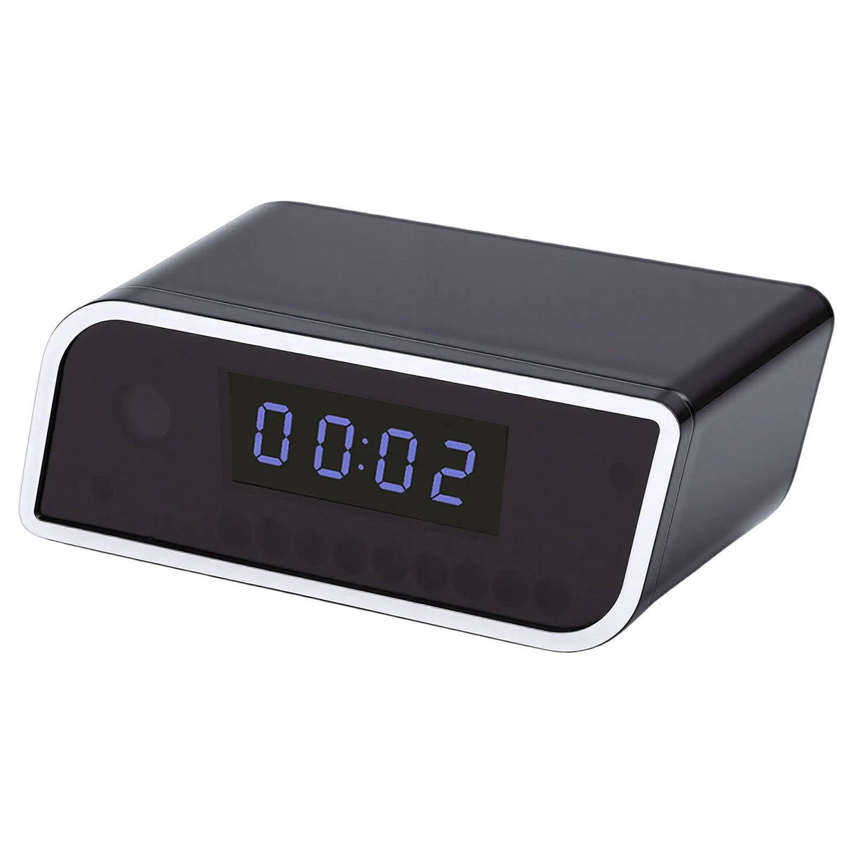 FHD Clock Camera FHD WiFi Camera Clock Indoor Wireless Security Camera with LED Time Display Motion Detection WiFi Camera Clock