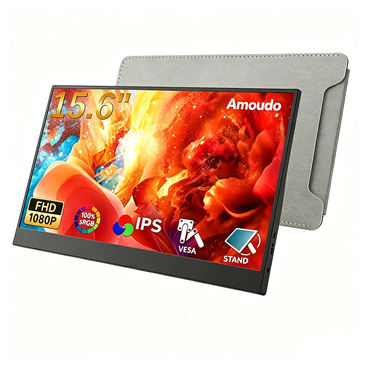 15.6 Inch Portable Monitor 1080P IPS with Speakers