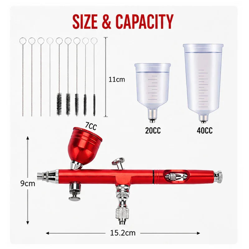 Dual-Action Gravity Airbrush Kit