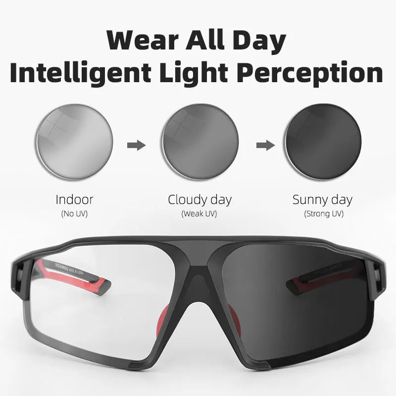 Photochromic Bike Glasses with UV400 Protection