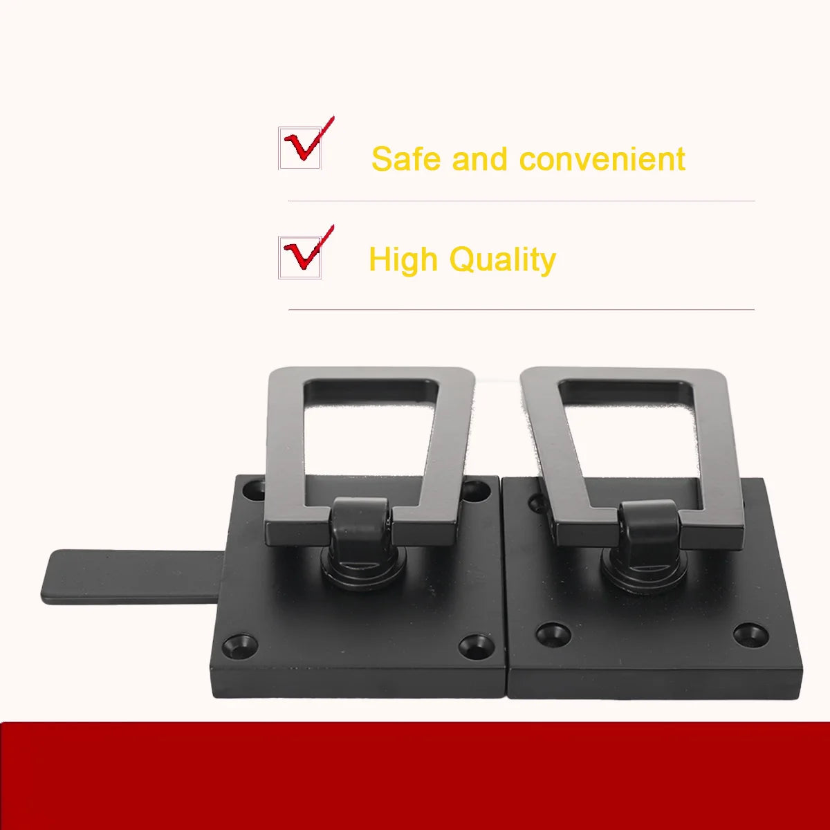 Heavy Duty Gate Latch Double Side Gate Latches Matte Black Fence Latch Garden Door Latch Pool Gate Latch