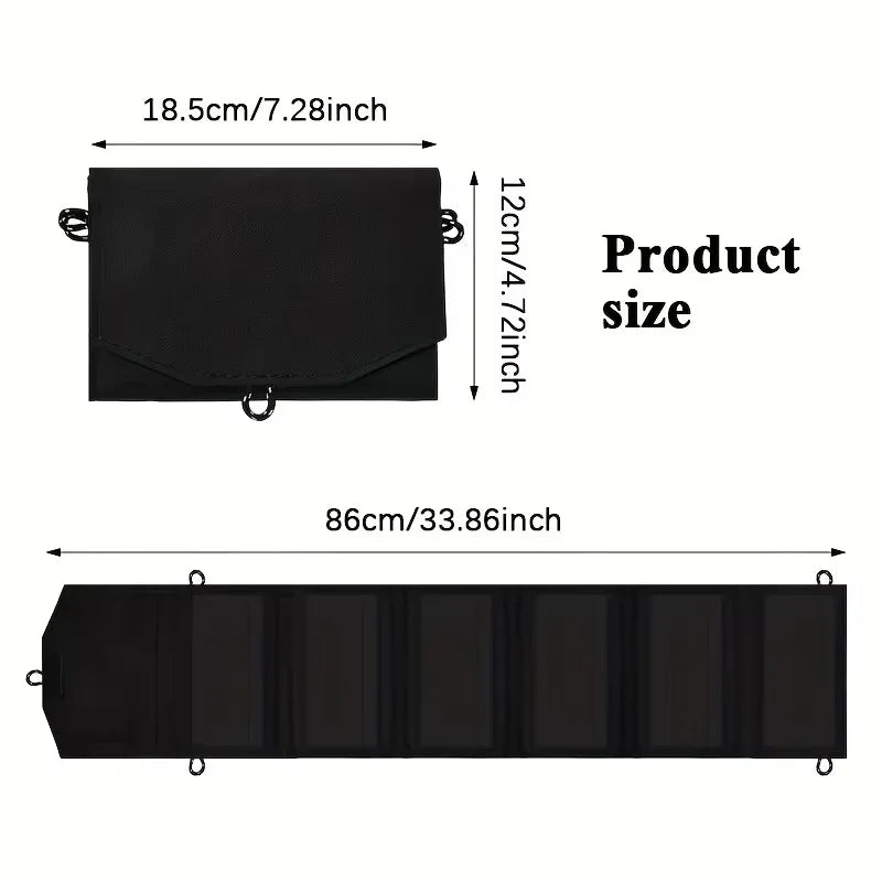 Folding USB Solar Panel - Power Options